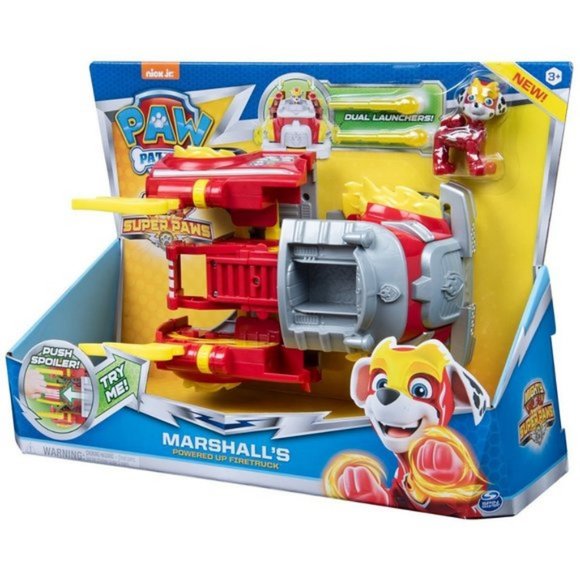 PAW PATROL Marshall’s Powered Up Fire Truck - Picture 2 of 2
